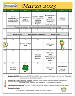 March calendar espanol